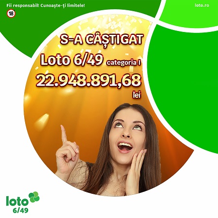 Tragere Loto 6/49: premiul de categoria I de 22,9 milioane lei, câștigat online