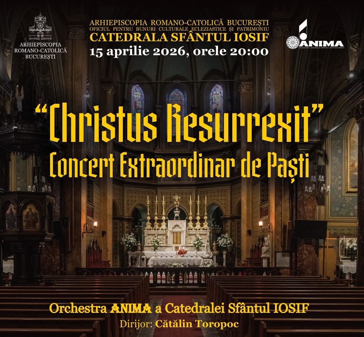 Concert Pascal la Catedrala Sfântul Iosif din București